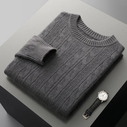 Warm Fleece Polo Neck Sweater