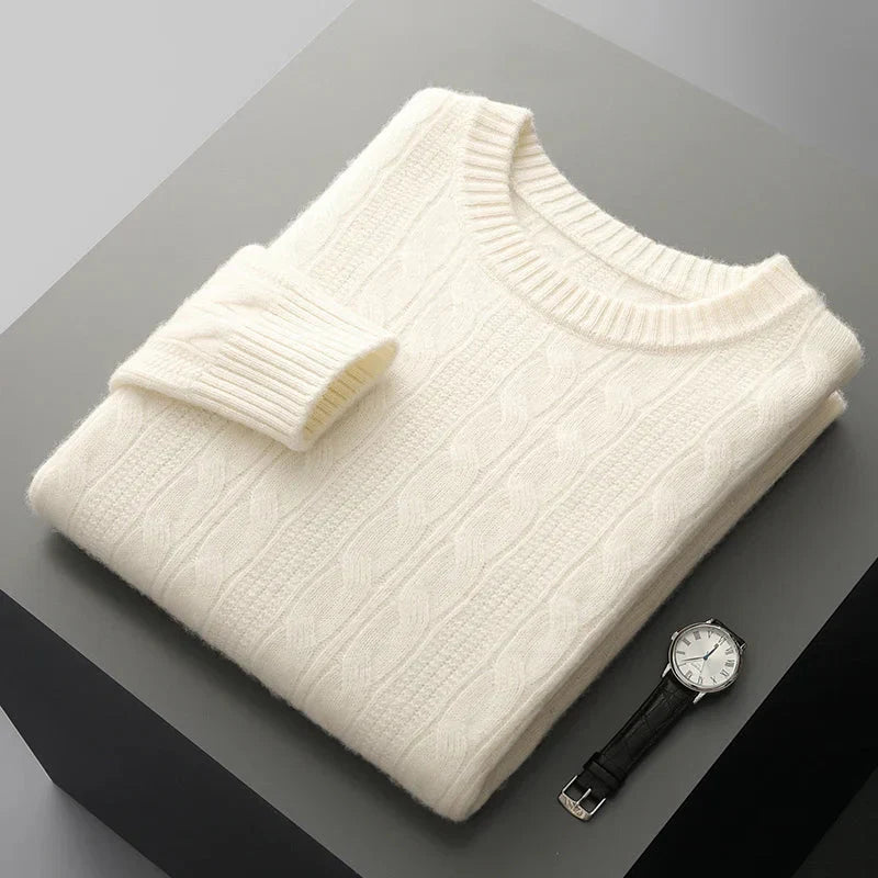 Warm Fleece Polo Neck Sweater