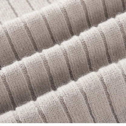 Warm Crew Neck Half Zip Sweater