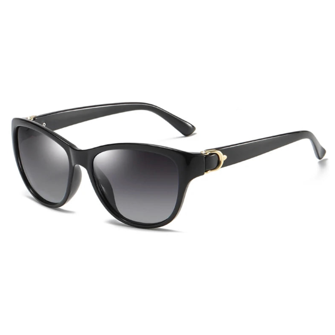 Unisex Cat Eye Sunglasses Acetate Gold Gradient Lenses