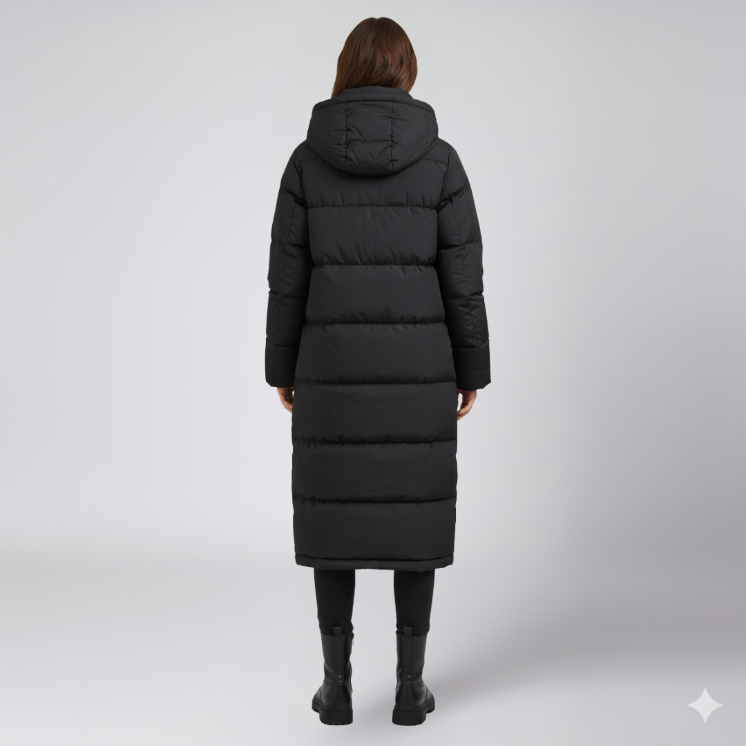 Warm Women's Long Quilted Puffer Jacket