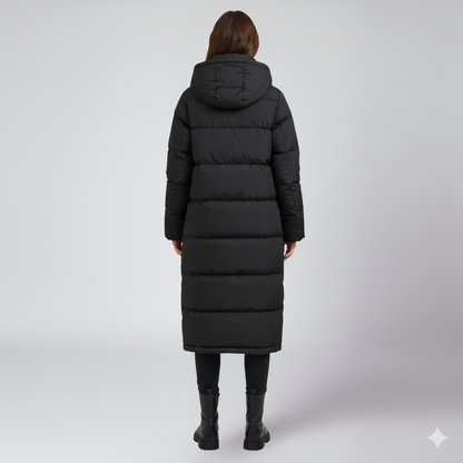 Warm Women's Long Quilted Puffer Jacket