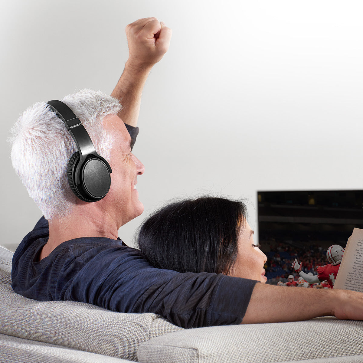 Clear Sound TV Wireless Stereo Headphones - OutfitLondon