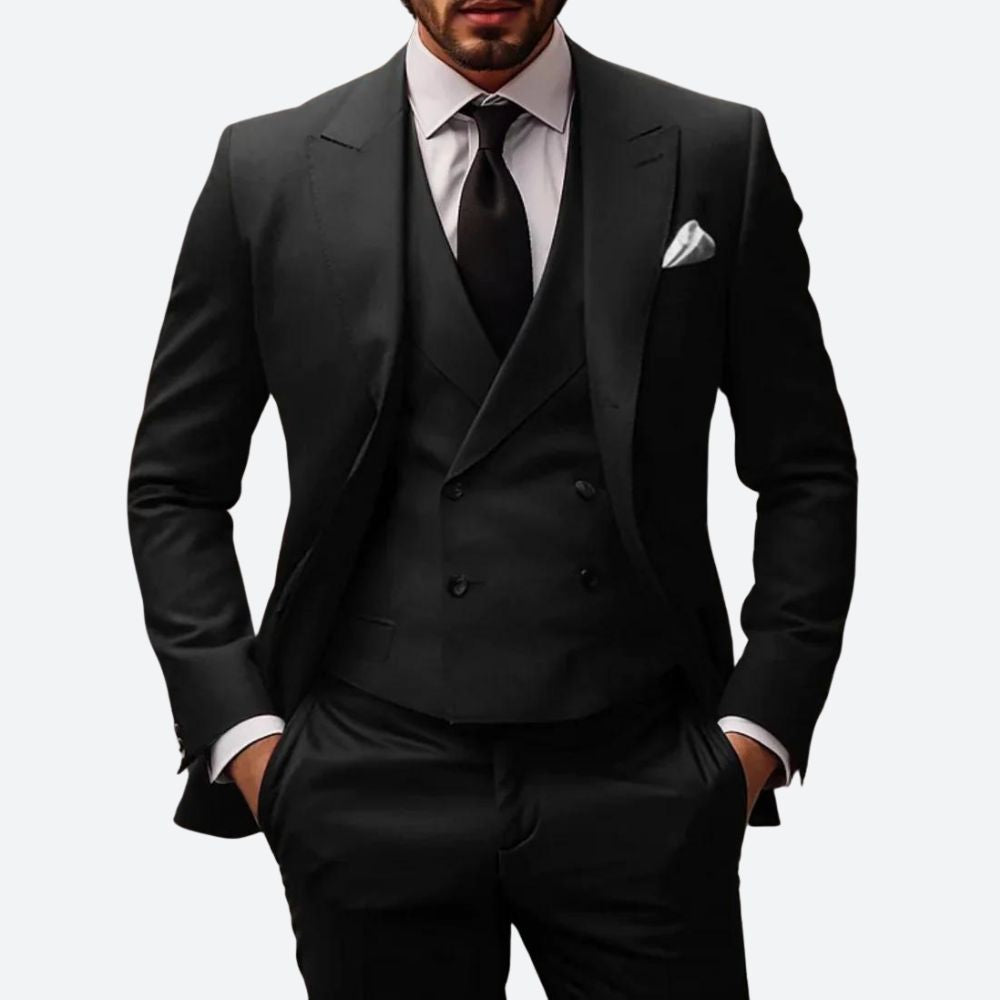 Classic Fit 3-Piece Business Suit