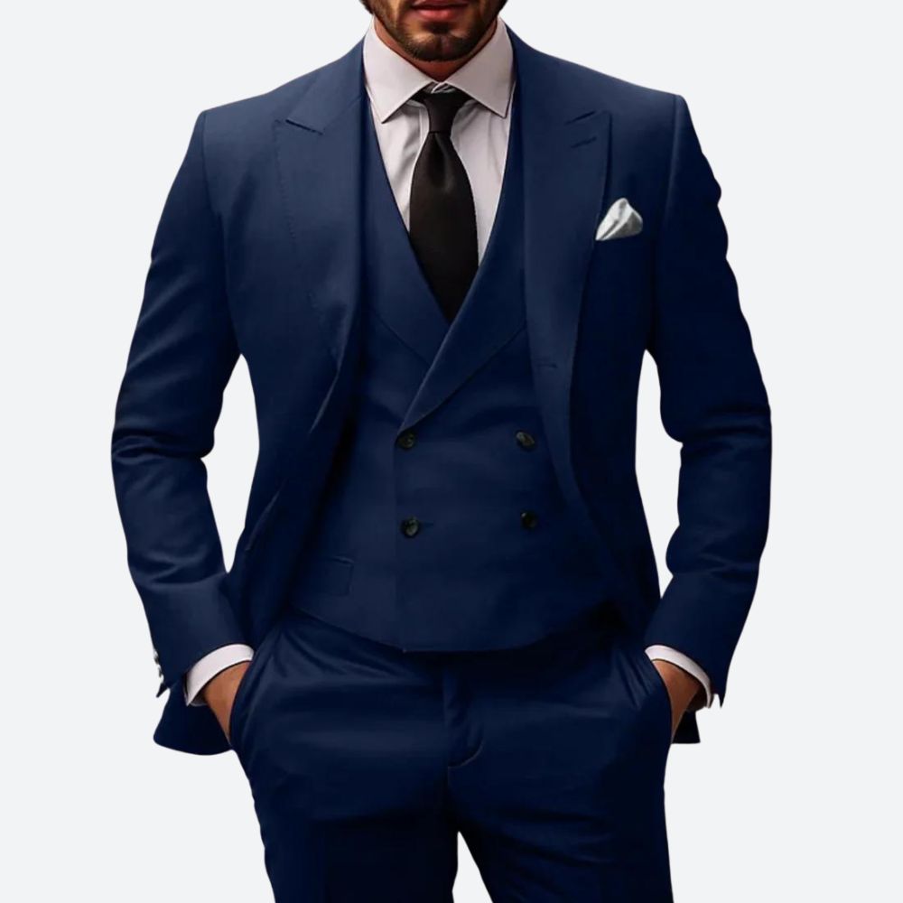 Classic Fit 3-Piece Business Suit