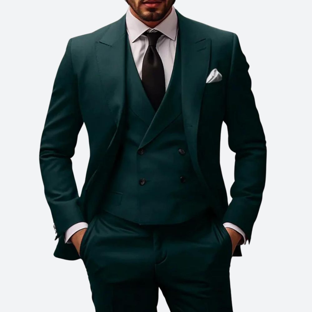 Classic Fit 3-Piece Business Suit