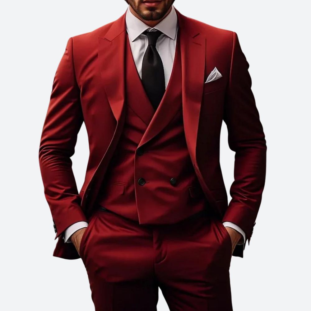 Classic Fit 3-Piece Business Suit