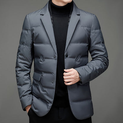 Slim Fit Water Resistant Down Jacket For Men