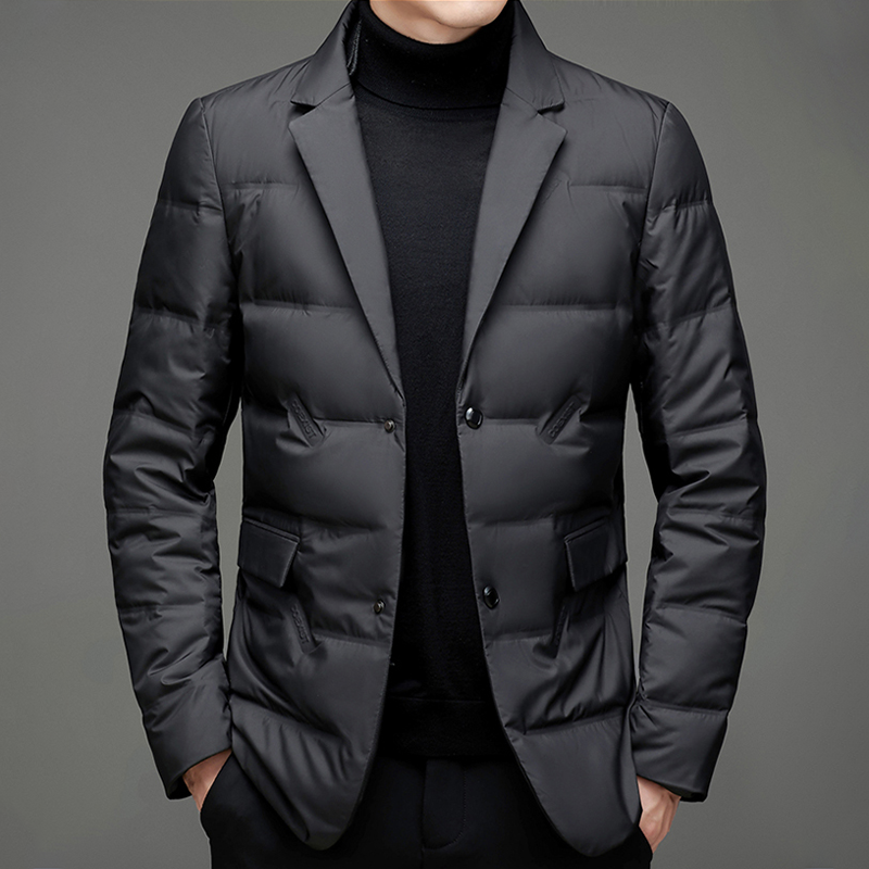 Slim Fit Water Resistant Down Jacket For Men