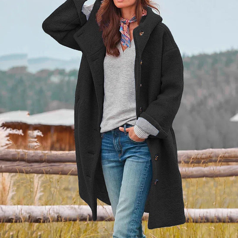 Warm Hooded Ladies Winter Coat