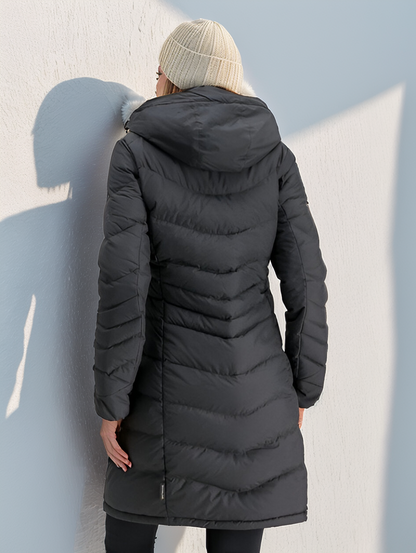 Thick Padded Parka Coat - Insulated and Waterproof