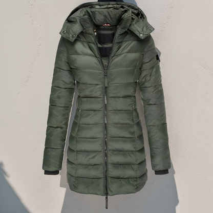 Thick Padded Parka Coat - Insulated and Waterproof