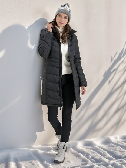 Thick Padded Parka Coat - Insulated and Waterproof