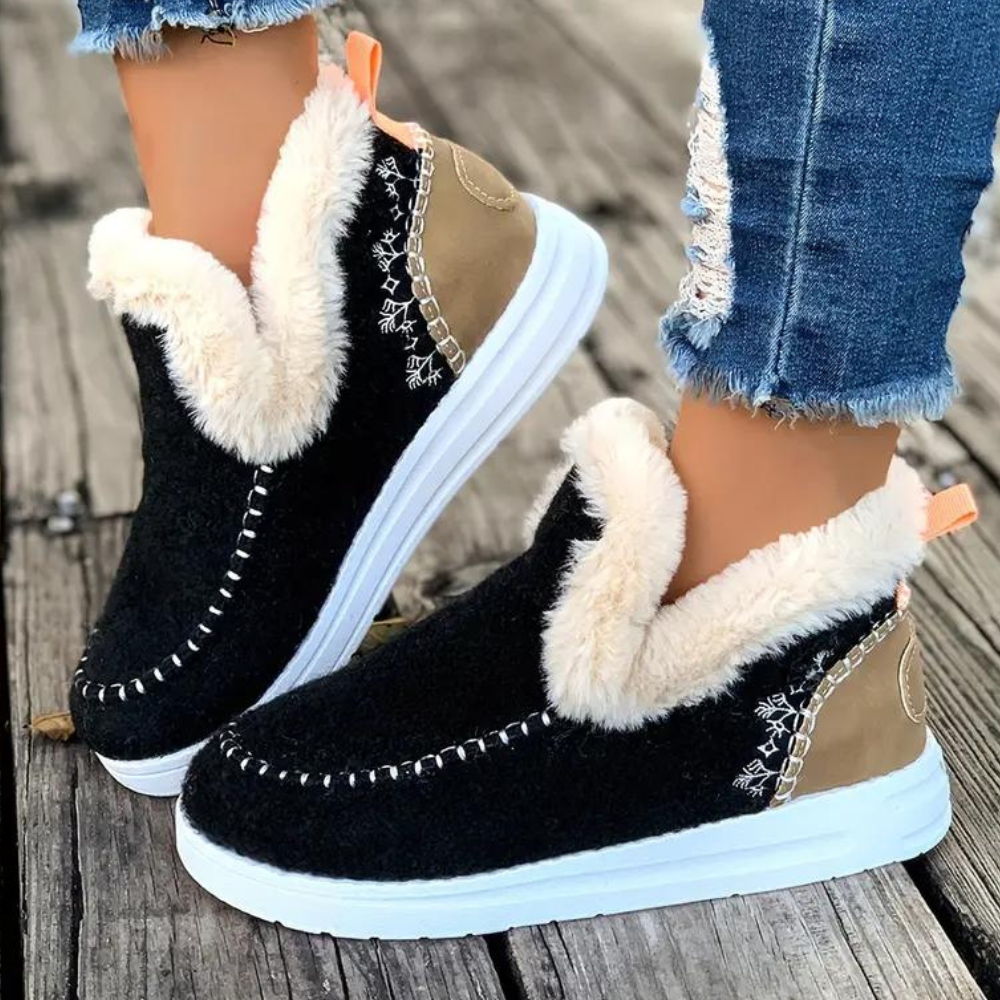 Warm Waterproof Women's Snow Boots for Winter - OutfitLondon
