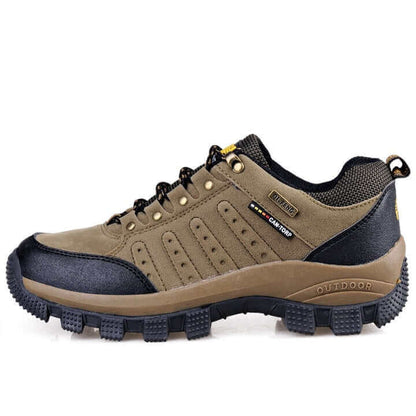 Waterproof Hiking Boots Brown Leather Shoes