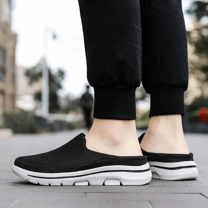 Soft Orthopedic Mule Slippers Black