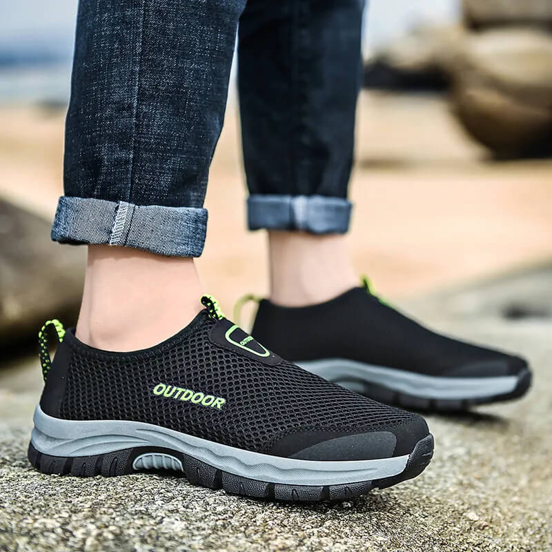 Comfortable Easy Slip-on Walking Shoes Blue