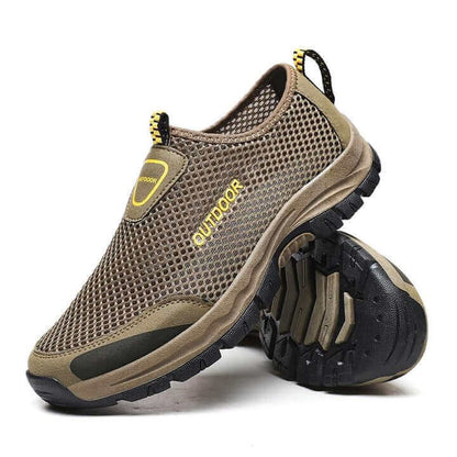 Comfortable Slip-on - Supportive Walking Shoes Brown