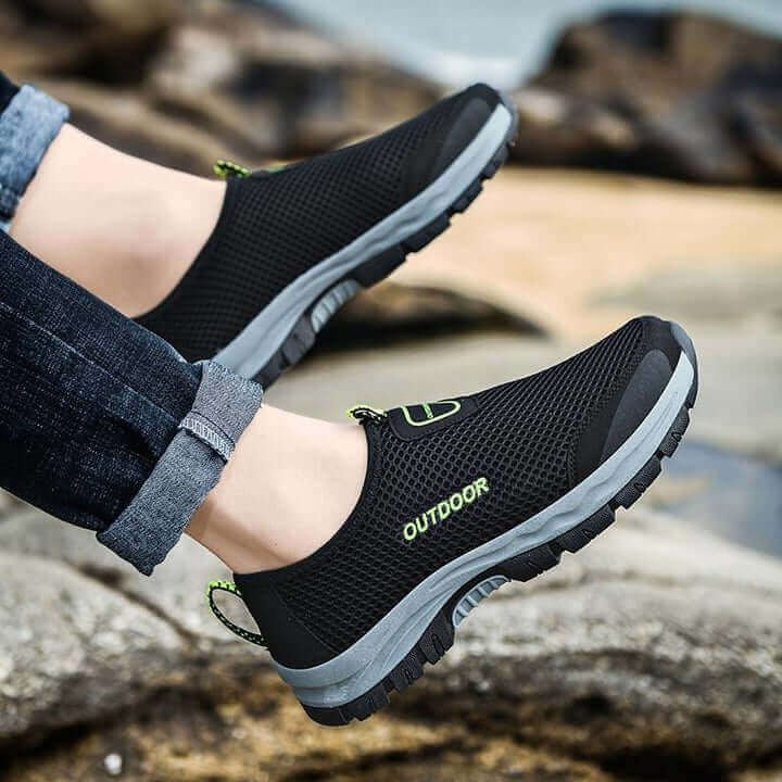 Comfortable Slip-on Walking Shoes for Men Black