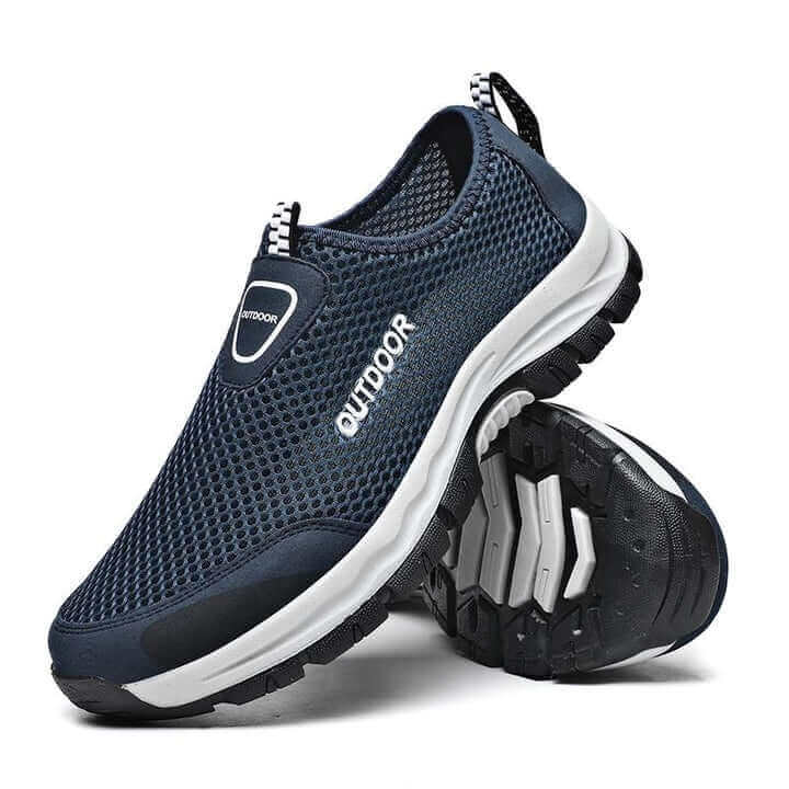 Comfortable Easy Slip-on Walking Shoes Blue