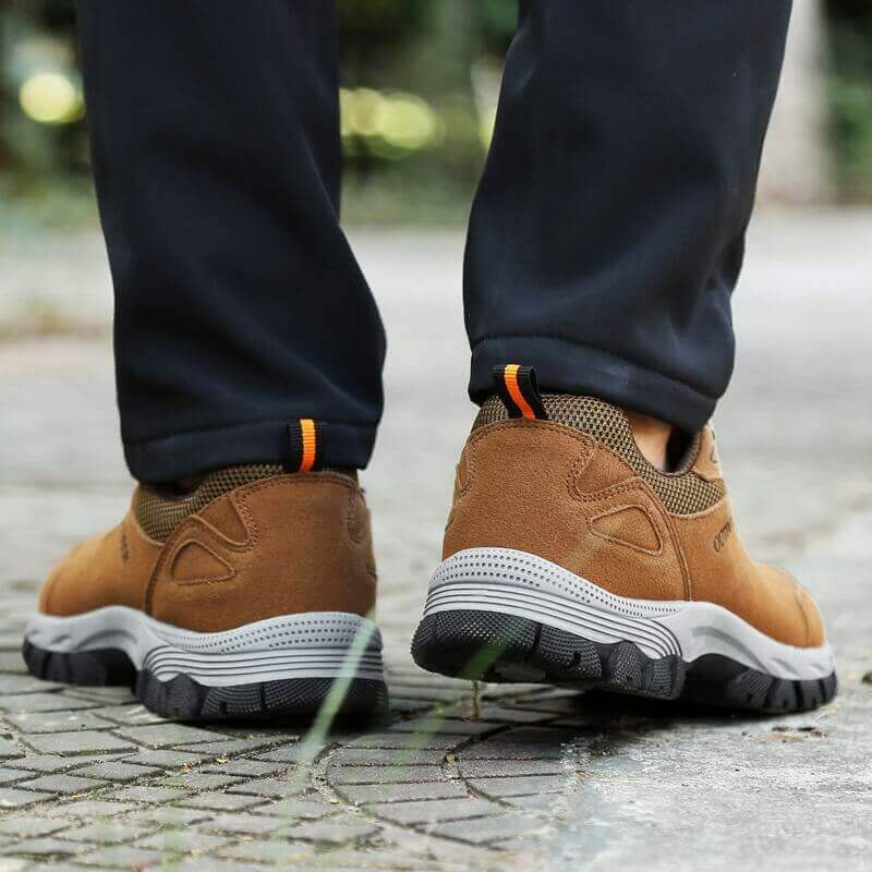 Waterproof Hiking Trekking Shoes Brown Leather