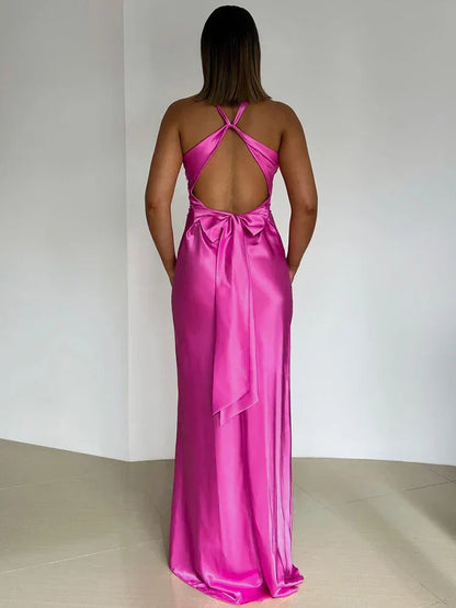 Elegant Floor Length Sleeveless Dress
