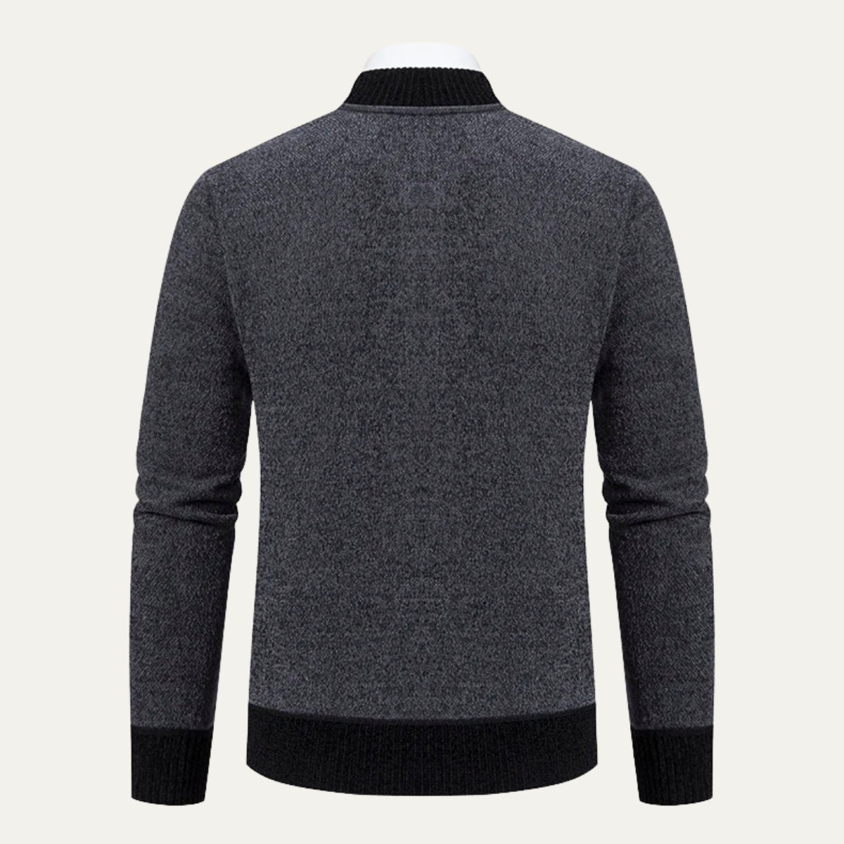 Men's Stylish Knitted Zip Up Cardigan Sweater