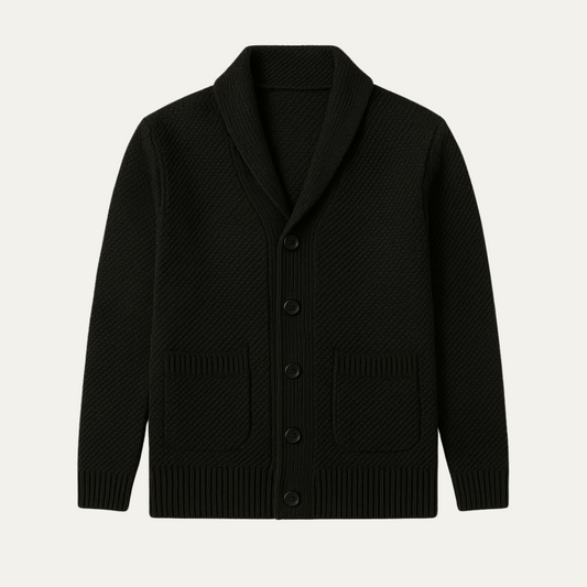 Classic Men's Button Up Knit Sweater Cardigan - OutfitLondon