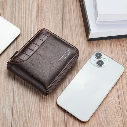 Premium Leather Men's Coin Wallet