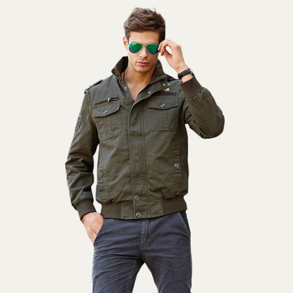 Waterproof Mens Military Bomber Jacket with Multiple Pockets