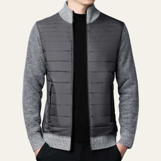 Waterproof Insulated Puffer Knit Coat - OutfitLondon