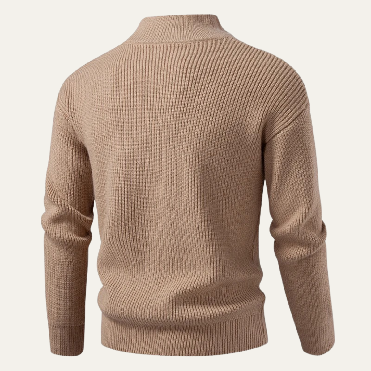 Thick Warm Mens Cable Knit Zip Cardigan