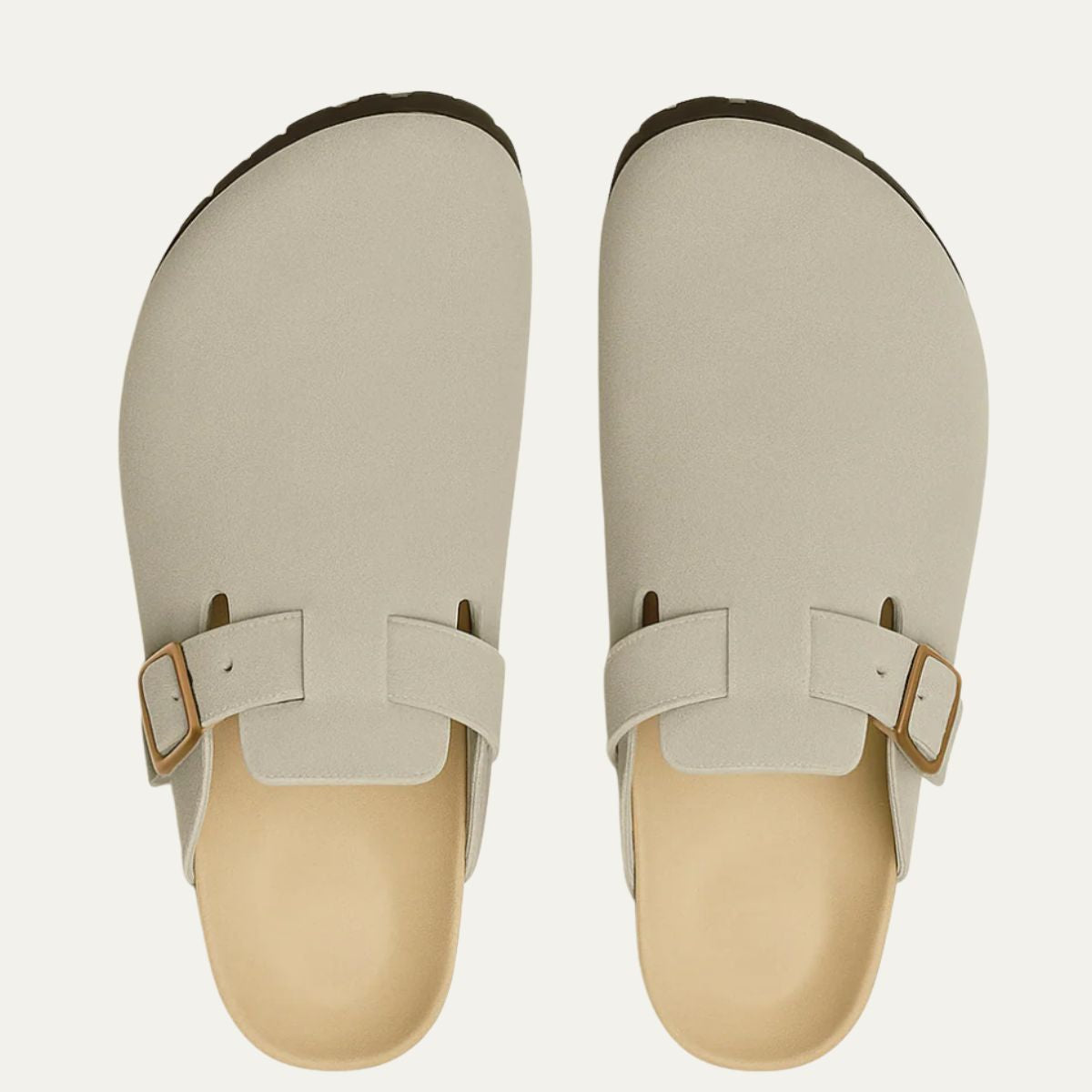 Comfortable Leather Slip On Clog Shoe