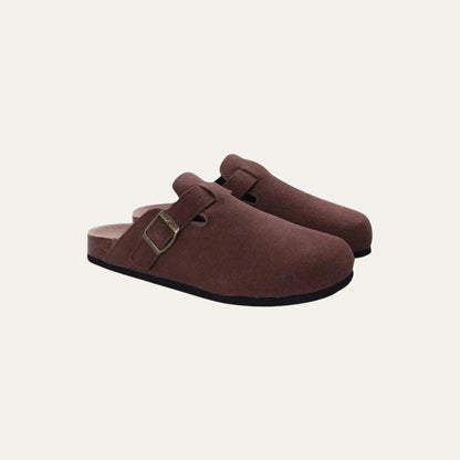 Comfortable Men's Wool Slippers with Cushion Footbed