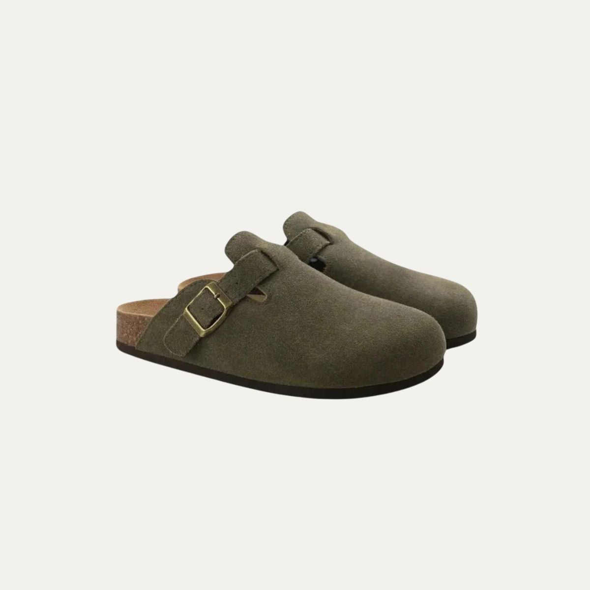 Comfortable Men's Wool Slippers with Cushion Footbed