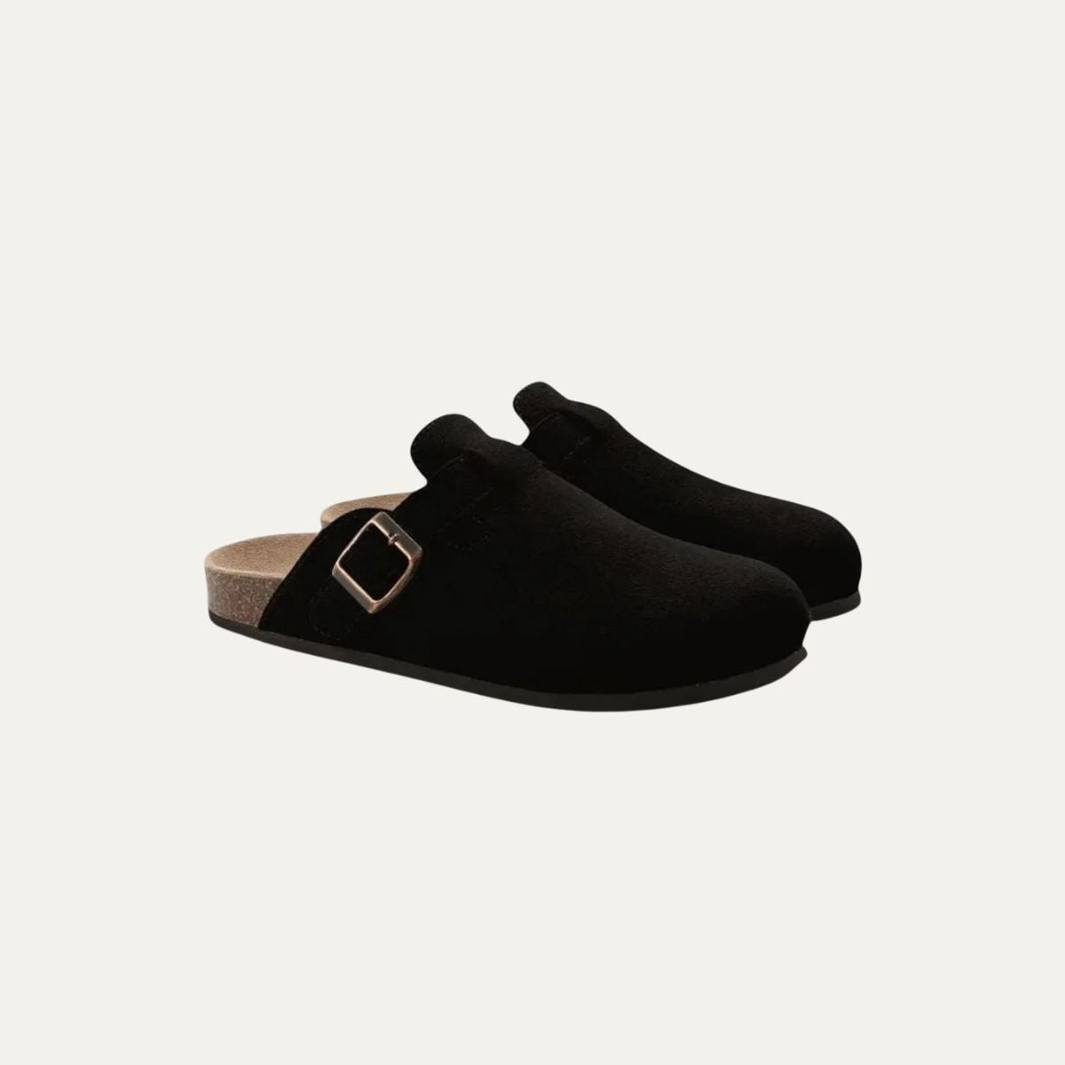 Comfortable Men's Wool Slippers with Cushion Footbed