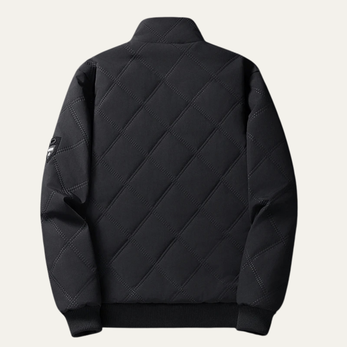 Warm Padded Synthetic Leather Jacket