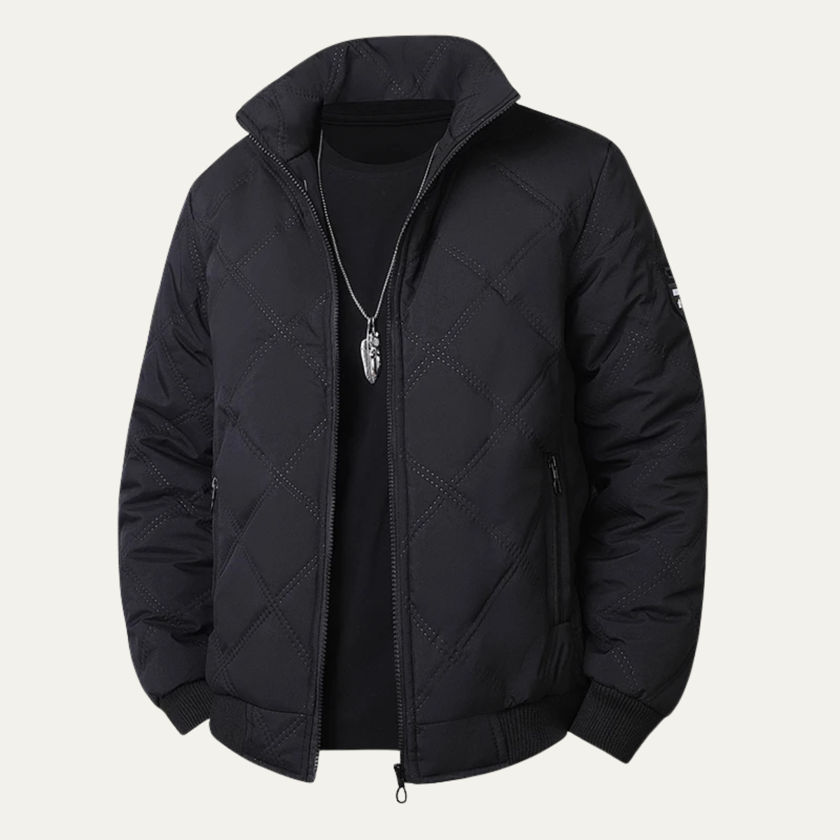 Men's Warm Padded Flight Jacket - OutfitLondon