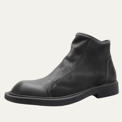 Simple Brown Leather Chelsea Boots