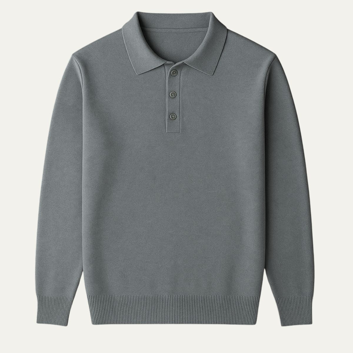 Classic Men's Long-Sleeve Polo Shirt