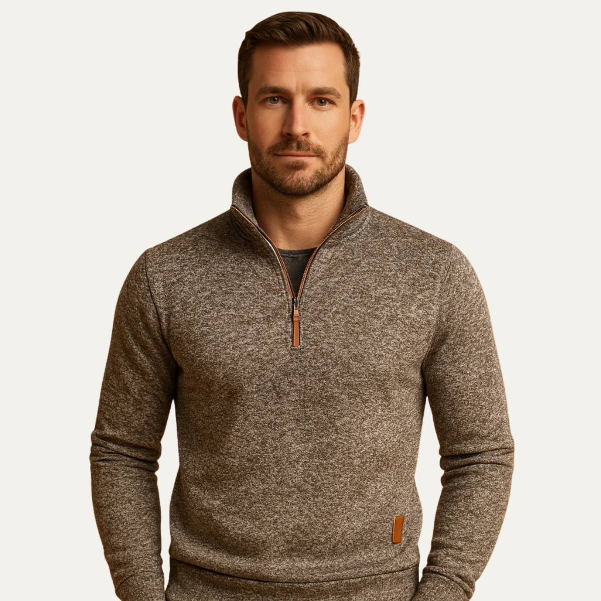 Men's Fleece Quarter Zip Pullover Jacket