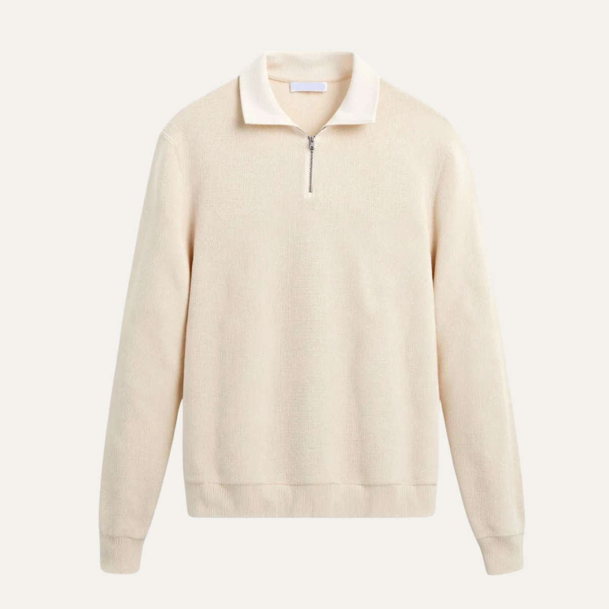 Men's Cable Pattern Zip Up Sweater - OutfitLondon