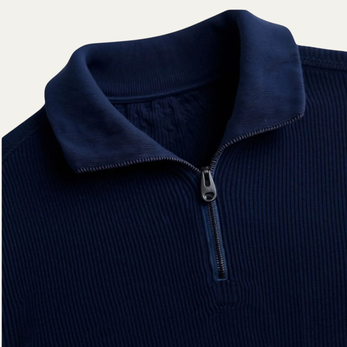 Men's Cable Pattern Zip Up Sweater