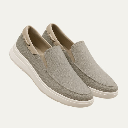 Comfortable Men's Leather Slip On Shoes - OutfitLondon