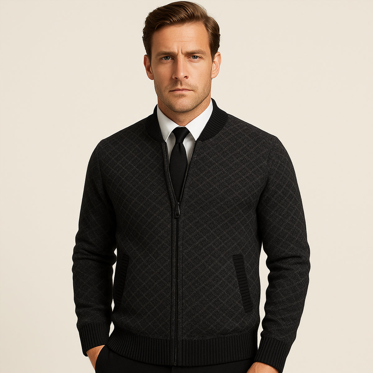 Men's Graphic Print Bomber Jacket