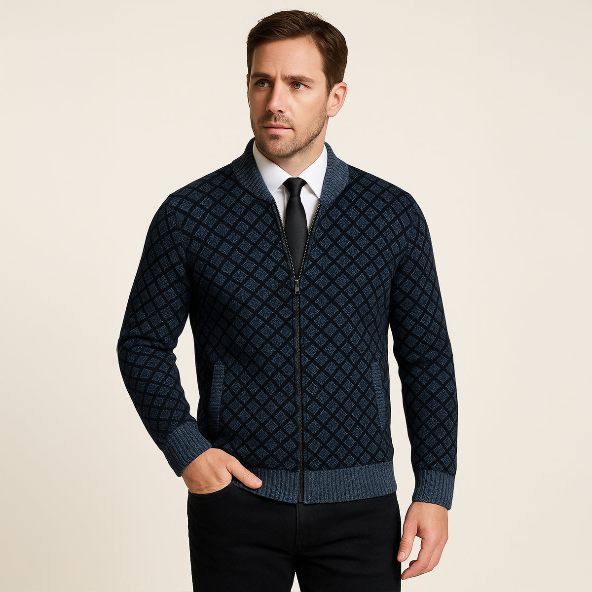 Men's Graphic Print Bomber Jacket