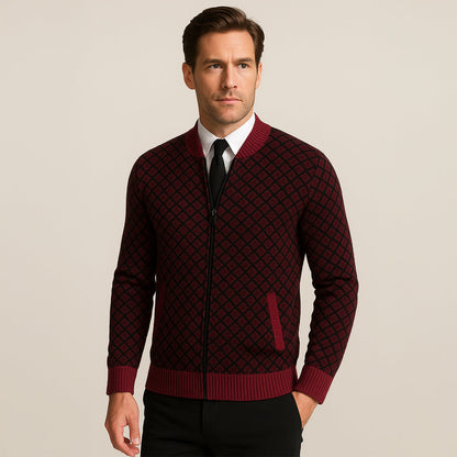Men's Graphic Print Bomber Jacket