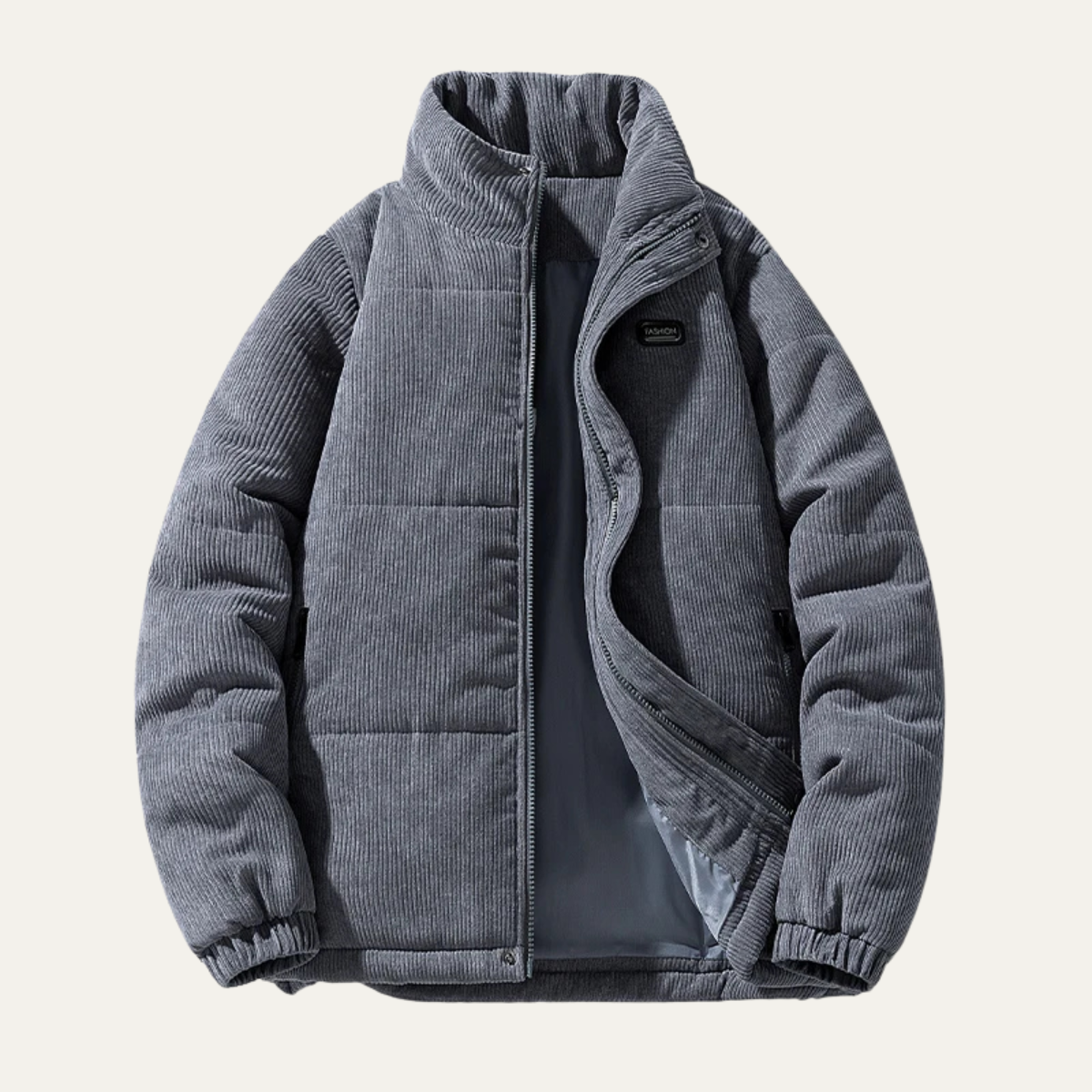 Warm Men's Quilted Puffer Coat - OutfitLondon
