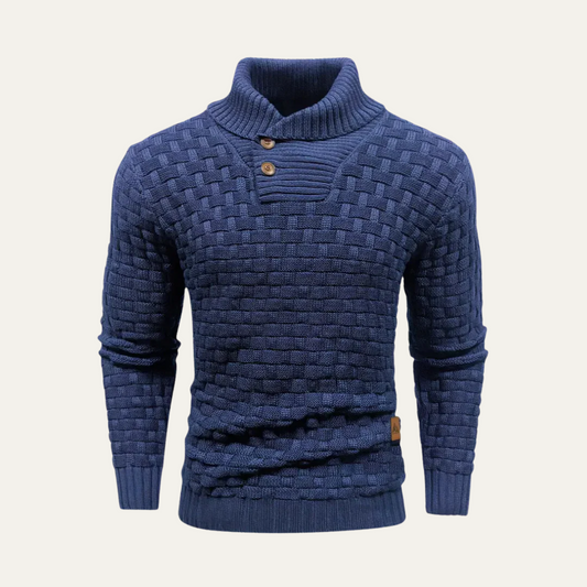 Men's Thick Cable Crew Neck Sweater - OutfitLondon