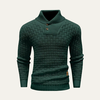 Men's Thick Cable Crew Neck Sweater